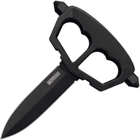 Cold Steel Chaos Black Double Edge Sk5 Fixed Blade Push Dagger Knife 8