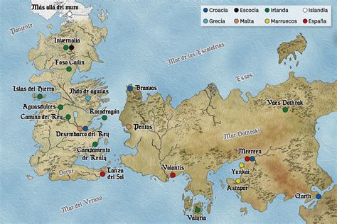 Los Escenarios Reales De Juego De Tronos Hoja De Rutas Blog De