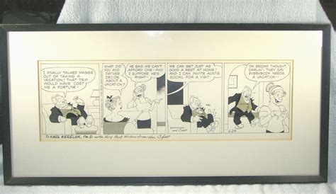 original hand drawn comic strip art bringing up father maggie and jiggs 1966 1860860177