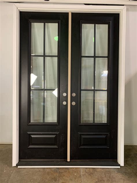 Prehung Exterior Double Doors With Glass Encycloall