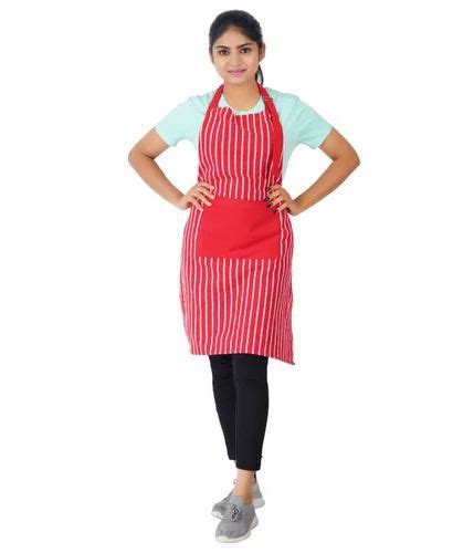 Red And White Checked Kitchen Cotton Apron Size Large At Rs 70 In Karur