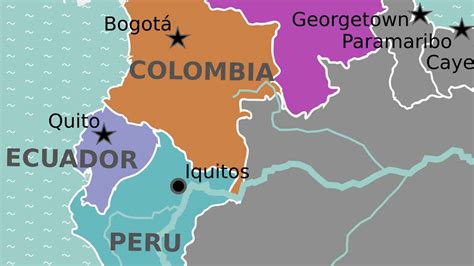 Colombia Peru Stepmap Mapa Peru N Chile Bolivia Y Colombia Landkarte