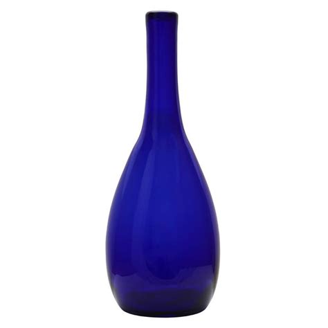 Large Blue Glass Vase Decorative Tall Flower Display Blue Glass Vase Vases Decor Tall Flowers