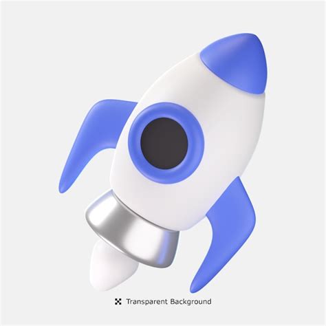Premium Psd Rocket 3d Icon Illustration