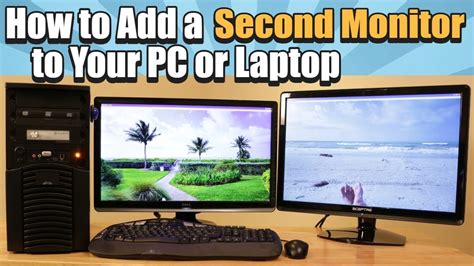 The second monitor comes in really handy for photo/video editing, audio editing, writing/blogging, stock trading, and for any project for which you might want to free up some space on your desktop. How to Add a Second Monitor to Your PC or Laptop - YouTube