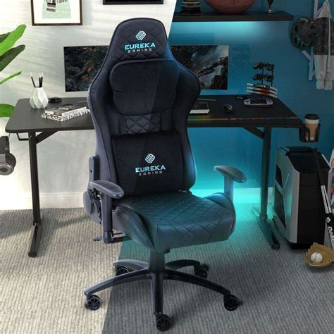 Eureka Ergonomic Home Office Gaming Computer Swivel Chair With Headrest
