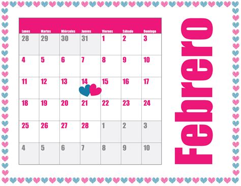 Calendario De Febrero 2013 Para Imprimir En Pdf 2021