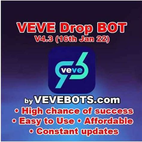 Vevebots Приложение для ловли дропов в Veve Veve Bot Nft Drop