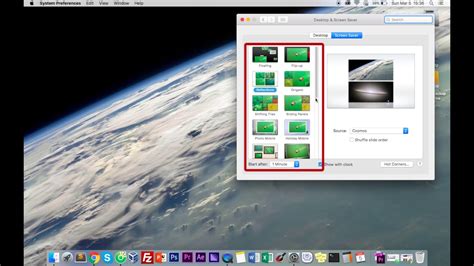 How To Set Screen Saver And Set Time Interval Macbook Mac Os X Youtube