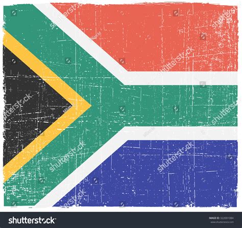 Grunge South Africa Flagsouth African Flag Stock Vector Royalty Free