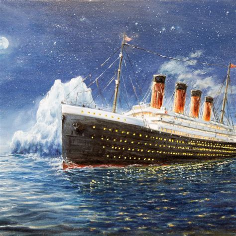 Voyage Of The Titanic Wall Art Painting