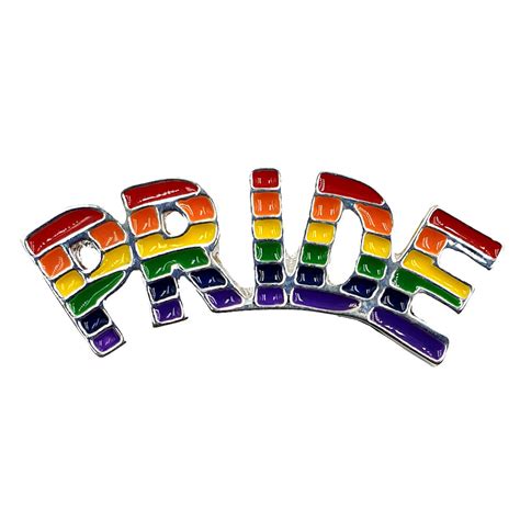 Gay Pride Rainbow Flag Silver Plated Pride Badge Uk