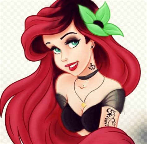 Disney Punk Ariel Disney Princess Tattoo Gothic Disney Princesses