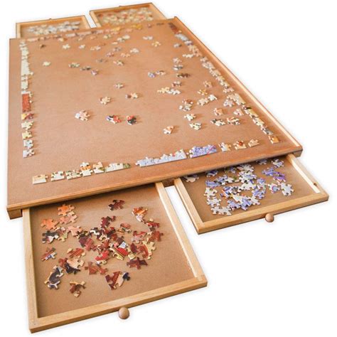 Bits And Pieces Jumbo Size Wooden Puzzle Plateau Smooth Fiberboard
