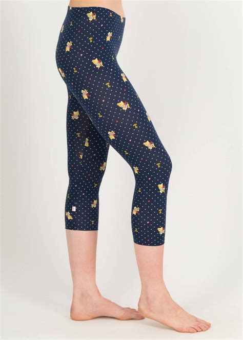 Blutsgeschwister Capri Leggings Cropped Laune Legs Chien Gâté Damen Leggings Macel Maxime