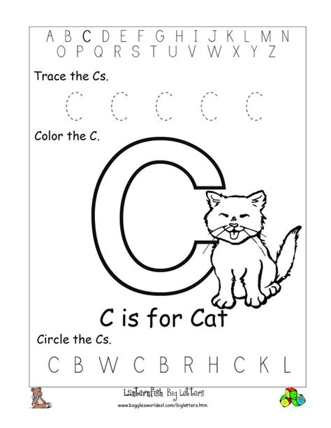 Best 10 Letter C Alphabet Worksheet Pictures Small Letter Worksheet