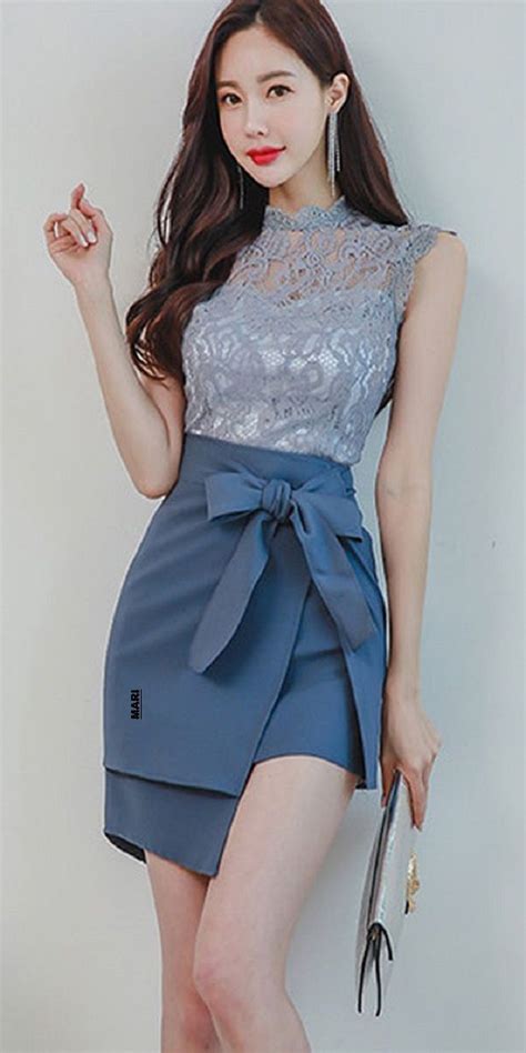 pin de simplesmente marilene em looks coreanos em 2020 vestidos estilosos