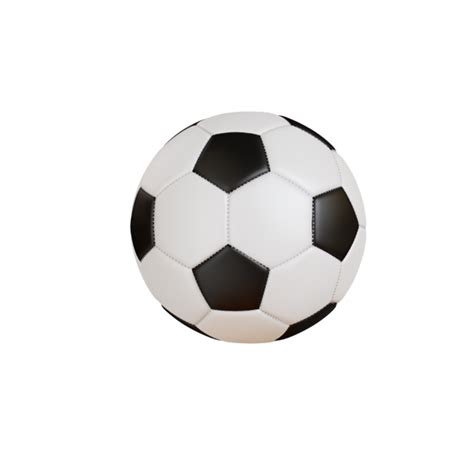 Realistic Football Soccer Ball 3d Rendering 26848048 Png