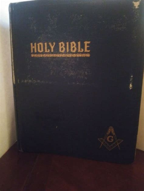 We're proud to be the only publisher of masonic editions in the world. Vintage 1951 Hertel Holy Bible Masonic Edition Red Letter ...