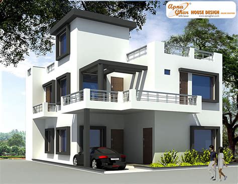 Modern Beautiful Duplex House Design Home Design Elements