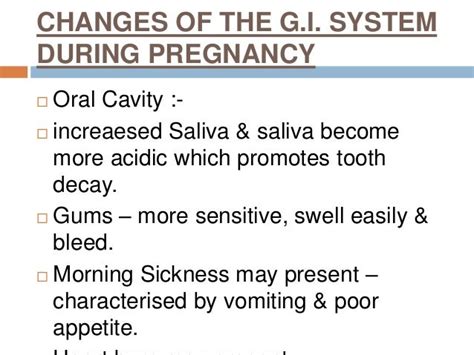 Changes Of Pregnancy