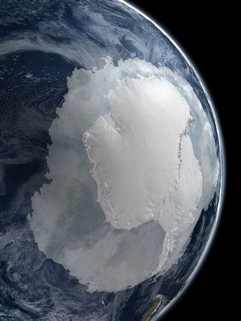 Antarctica Visualization Wallpaper Earth From Space Astronomy Outer