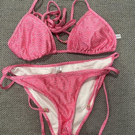 Vineyard Vines Womens Pink Bikinis And Tankini Sets Depop