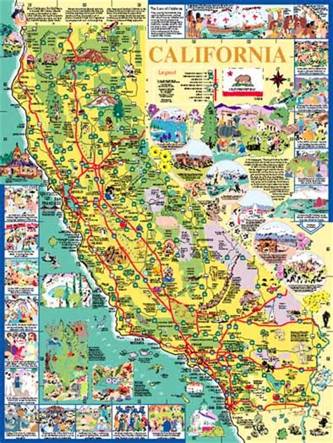 California Tourist Map Free Printable Maps Images