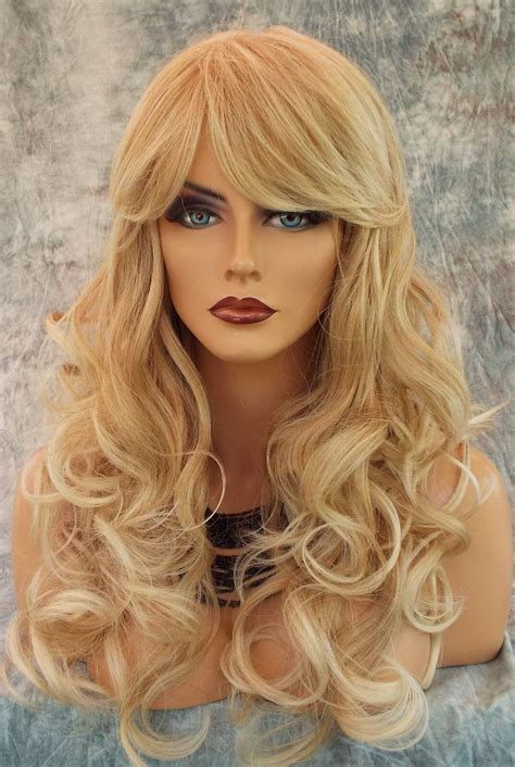 100 Heat Friendly Wig Long Curly Attractive Sexy Color T27 613 Blonde 1007