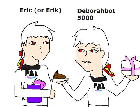humanized eric and deborahbot 5000 by dinzydragon on deviantart
