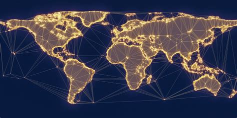World Map Global Network Stock Photo Download Image Now Istock