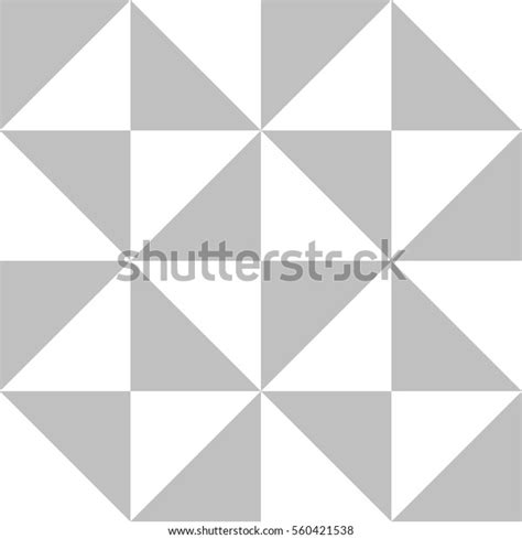 Editable Seamless Geometric Pattern Tile Triangular Stock Vector