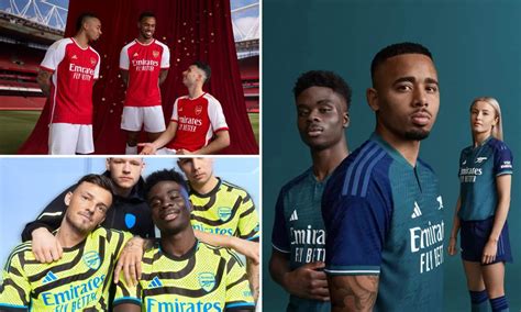 Arsenal 2023 24 Home Away And Third Kits Football Today