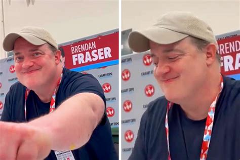 Wholesome Moment Of Fans Thanking Brendan Fraser For Making Their