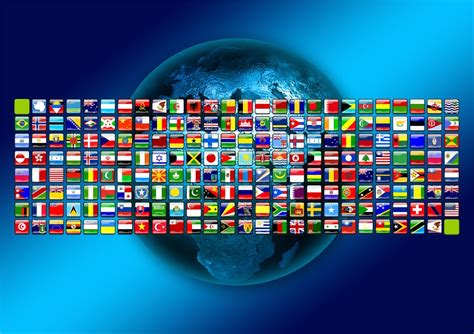 Free Illustration Continents Flags Symbols Earth Free Image On