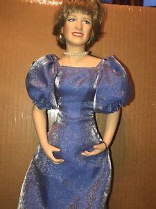 Vintage Doll Princess Diana Blue Evening Dress Missing One Earring