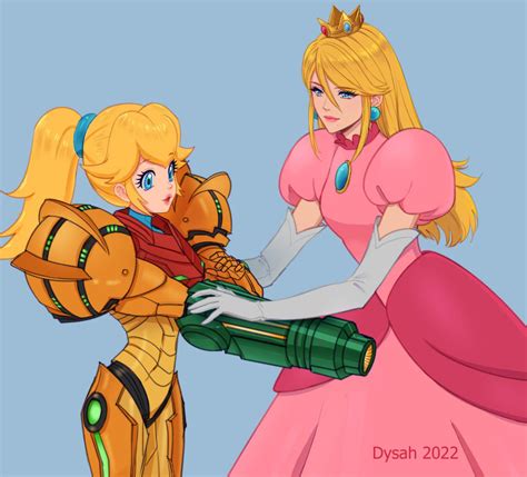 samus and peach switch outfits by beschworer r metroid