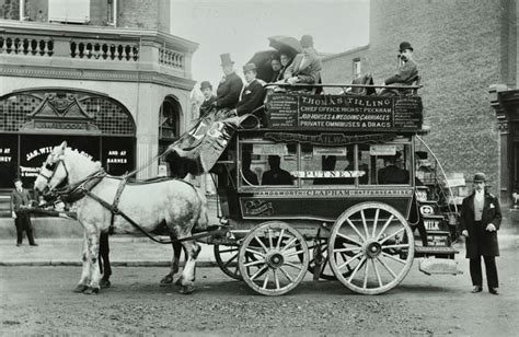 A Horse Drawn Bus Early 1900s London Metropolitan Archives