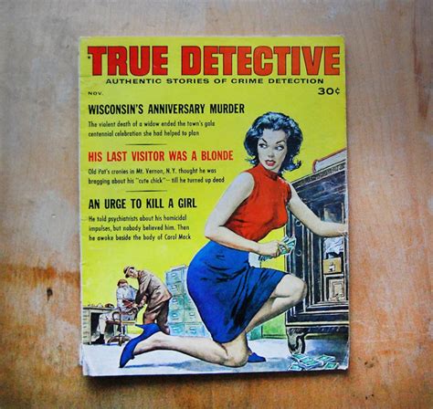 vintage true detective magazine with paul rader cover from etsy