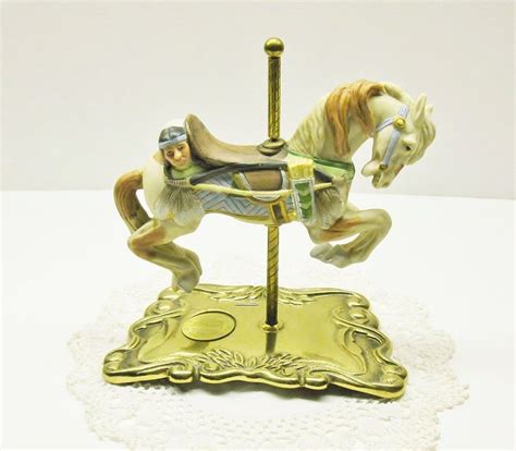 Porcelain Carousel Horse A Tobin Fraley Vintage And Numbered