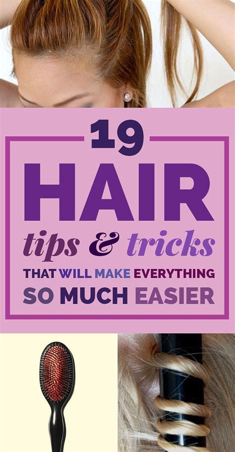 19 Hair Tips And Tricks For People Who Suck At Doing Hair Hair Hacks Healthy Hair Healthy Hair