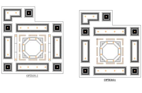 Architect Drawing Ceiling Design Detail Dwg File Cadbull