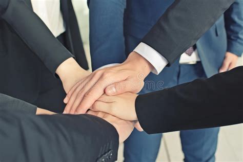 Business People Joining Hand Together Stock Photo Image Of Chinese