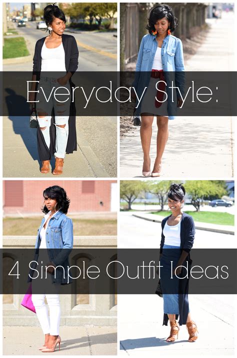 Everyday Style 4 Simple Outfit Ideas Sweenee Style