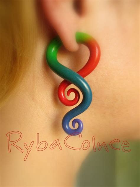 Fake Ear Gauges Faux Gaugesgauge Earrings Fake By Rybacolnce 20