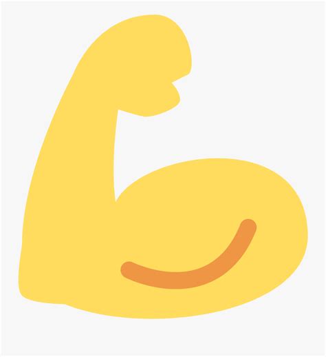 Emojis Biceps Flexionado Clipart Png Download Muscle Emoji Twitter
