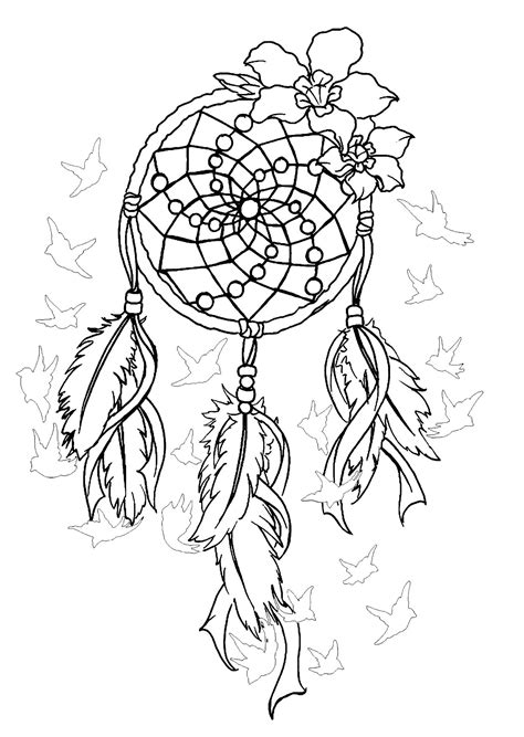 1001 dessins de mandala a imprimer et a colorer mandala. Dessin attrappe Reve Élégant Galerie Dreamcatcher A ...