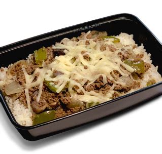 A breadless, meal prep version of the classic philly cheesesteak. Philly Cheesesteak Bowl - Healthy Coast Meals