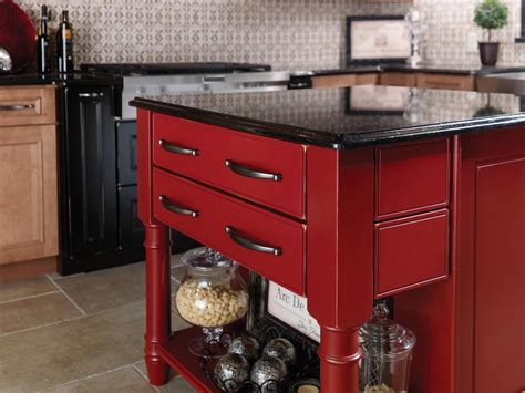 Maybe you would like to learn more about one of these? Phoenix AZ Merillat Red Kitchen Island Black Granite ...