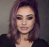 Makeup For Purple Hair Photos